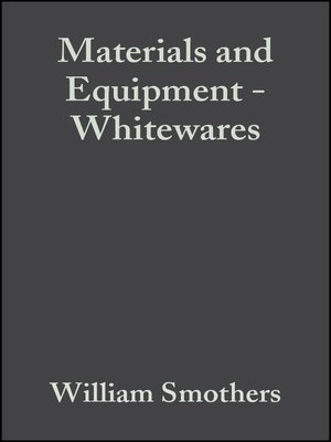 cover image of Materials and Equipment--Whitewares